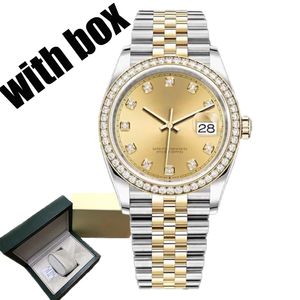 Mens Diamond Lady Watches Automatic Mechanical Movement Wristwatches Full rostfritt stål Simning Watch Super Luminous Sapphire Glass Montre de Luxe 36-41mm