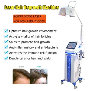 Máquina de terapia de crescimento de cabelo laser mais eficaz LLLT 650nm máquina de terapia de cabelo laser para recuperação de cabelo