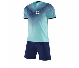 Montpellier HSC Kids Tracksuits leisure Jersey Adult Short sleeve suit Set Men's Jersey Outdoor leisure Running sportswear
