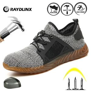 Raydlinx Smash-Peuncture-proof 내마모성 통기성 가볍고 세련된 안전 신발 Y200915