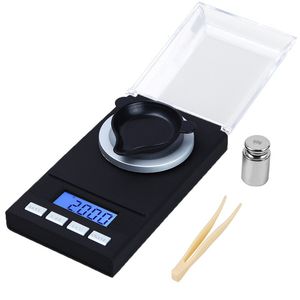 50g / 0.001g portátil escala eletrônica mini precisão balança de jóias digital escalas de cozinha ferramenta de medição presente criativo