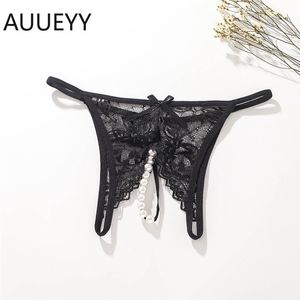 sex toy massager Massage 3 SIZE M L XL Hot Erotic Sexy Panties Open Crotch With Pearl Porn Lace Thongs And Briefs G Strings Underwear Women Lingerie
