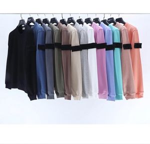 11 Cores Autumn Candy Colors Moletons Masculinos Casual Logo Manga Longa Casal Solto O-neck Sweatshirts 123110