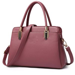 HBP Handväskor Tote Axel Väskor Satchel Purses Top Handle Bag för Kvinnor Handväska Rosa Färg