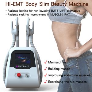Portable Hi-Emt Body Slimming Machine Elektromagnetisk muskelstimulering Emslim Fat Burning Shaping Muscles Skönhetsutrustning