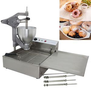 Maszyna do pączka ze stali nierdzewnej Elektryczna Donut Maszyny do smażenia Pączek Wafel Maker z 3 Mold 110 V 220V