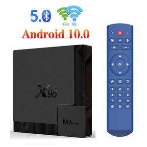 X96 Mate Andriod 10.0 Player Allwinner H616 4GB + 32GB Dual Wifi 2.4G + 5G BT5.0 Android TV Box Meglio di X96Q Max T95