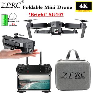 ZLRC SG107 Mini Drone Wifi FPV 1080P 4K HD Camera Optical Flow RC Quadcopter Follow Me Mini Dron Foldable Helicopter VS E58 E68 201208