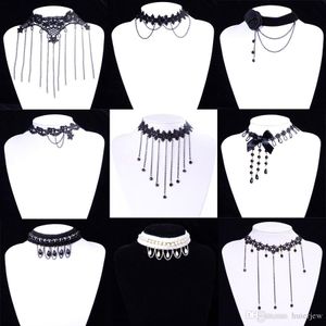 Statement-Halskette, Gothic-Schmuck, Halsketten für Frauen und Mädchen, Kragen-Halskette