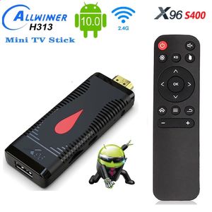 X96 S400 Android 10.0 TV Box Stick 2GB+16GB Allwinner H313 Quad Core 4K 60fps 2.4G Wifi PK X96MAX T95