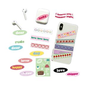 Ins Cherry Love Cute Girl Heart Protectors Tablet Phone Dekoration Klistermärkear från DHL