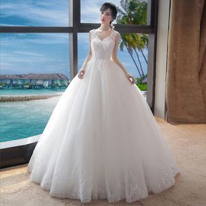 Свадебное платье высокая талия невеста свадьба белая простая тонкая тонкая леди 2022 новое лето