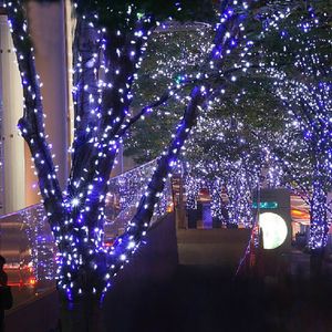22m LED 가든 태양 문자열 요정 조명 크리스마스 트리에 대 한 야외 거리 갈 랜드 장식 사각형 결혼식 태양 전력 모션 201023