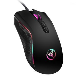 Mouse Mouse da gioco HXSJ 3200 DPI 7 colori Retroilluminato a LED Design ottico professionale ed ergonomico di fascia alta per CS1