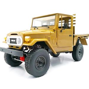 WPL C44km Metal Edition Sarmasız Kit 1/16 4WD RC Araç Çocuklar İçin Erkek Model Model Hediye Off-Road Araçları Beyaz W/ Motor Servo