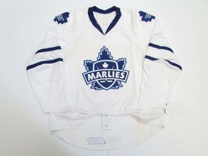 Costume Personalizado Toronto Marlies AHL Jersey Hóquei Branco Adicionar Qualquer Número Número Mens Kids Jersey XS-5XL
