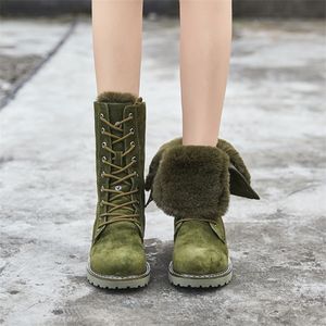 Gorąca sprzedaż Kobiety Mid-Calf Soft Soft Quality Gumowe buty zimowe Kobieta Ciepłe buty śniegowe Botas Mujer Invierno