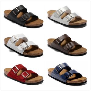 Arizona Hot Mule Waterfront Men Designer Cork Slippper Luksusowy slajd latem moda szeroka płaska śliskie grube sandały Flip Flip Flops Buty swobodne