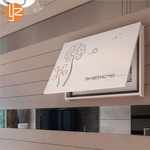 yazi Wood-Plastic Composite Board Electricity Meter Box Cover Hiding Storage Home Wall Hanging Decor LJ200812