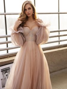 Vintage Beach Blush Pink Suknie Ślubne Sweetheart Koronki Appliqued Boho Princess Wedding Party Suknia Plus Size Bridal Sukienka