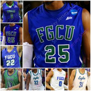 Jerseys Florida Gulf Coast FGCU Eagles Basketball Jersey NCAA College Caleb Catto Jalen Warren Zach Scott Rainwater Gagliardi Hardy Goodwin Tucker