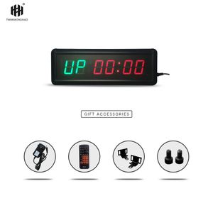 1.5inch 6 digit LED Timer Boxing GYM Crossfit tabata EMOM interval Programmable Countdown/UP stopwath Real time clock 201125