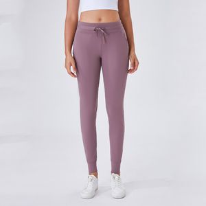 Outfits Yoga 2021 Fall / Winter Szczotkowane Spodnie Damskie Szybkie Suszenie Luźne Running Fitness Slim Odchudzanie