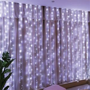 Strings Window Curtain Lights Wedding Decoration 3M Copper Fairy String USB With 8 Modes Remoter For Year Christmas Party