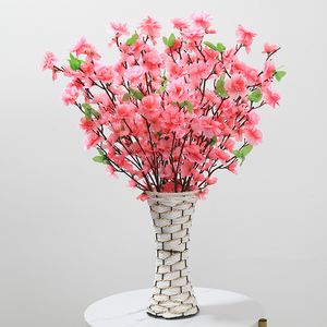 100 adet şeftali çiçek simülasyonu yapay bitkiler çiçek çiçek sanat aksesuarları diy ev oturma odası bahçe dekorasyonu