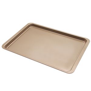 37 * 25,5 cm / 14,5 * 10 pollici Acciaio al carbonio pesante Biscotto Biscotto Teglia da forno Foglio rettangolare antiaderente Pane Torta Forno Teglia Utensile da cucina fai da te JY0276