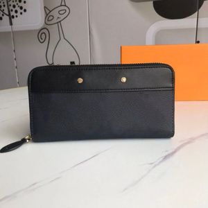 Zippy Long Wallet Womane Leather Zipper Coin محافظ مصممة مصمم الأزياء حامل بطاقة Women Clatses مع صندوق