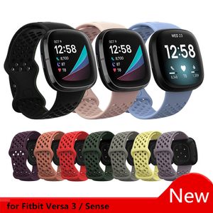 Yeni Değiştirme Kayış Silikon Bileklik İçin Fitbit Sense Gruplar Aksesuar Versa3 Versa 3 İzle Band Bilek Akıllı watchband Fitbit