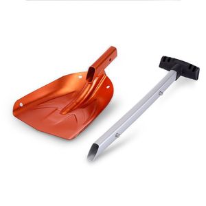 Wholesale steel snow shovels for sale - Group buy Survival Camping Snow Shovel Spade Aluminum Alloy Car Winter Emergency Cleaning Tool Telescopic Detachable Home Ice Scraper T200306
