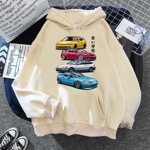 Serin araba baskı hoodie harajuku hip hop hoodies kazak japon moda rahat hoodie erkekler kapüşonlu tişörtü Streetwear 5 211230