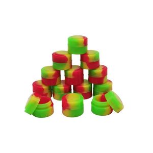 Silicone Wax Containers 2ml 3ml 5ml 7ml rubber food grade dab tool storage jar oil holder for concentrate Ball smoking