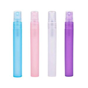 10ml resor bärbar parfymflaska frostat färgsprayflaskor tomma kosmetiska behållare 10 ml parfym Toma förstärkare plastpenna