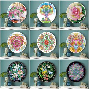 HUACAN Special Shaped Diamond Painting 5d Flowers DIY Diamond Embroidery With Frame Art Kits Decorations Home Gift 201112