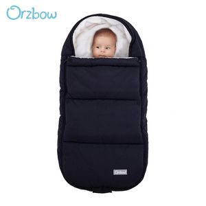 Orzbow born Envelope For Winter Baby Stroller Sleeping Bags Infant Footmuff Bunting Children Kids 220216