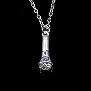 Fashion 25*7mm Microphone Pendant Necklace Link Chain For Female Choker Necklace Creative Jewelry party Gift