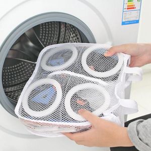 AU -Hanging Dry Sneaker Mesh Laundry Bags Shoes Protect Wash Machine Home Storage Organizer Accessories Supplies Gear Stuff Prod