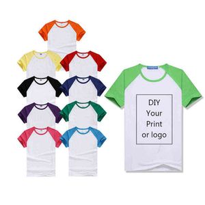 Individuelles Druck-T-Shirt für Herren zum Selbermachen, Ihr Foto oder weißes Top-T-Shirt, Damen- und Kinderkleidung, Modal-T-Shirt, Größe S-4XL, G1222