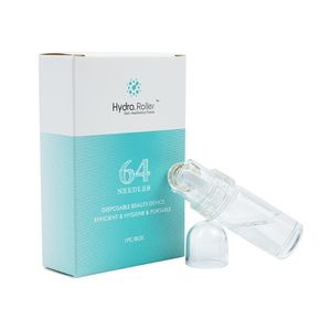 Hydra Rolo 64 pinos de titânio Microneedle Hydra automática Derma rolo 64 Dicas de Ouro microagulhas rolo 1,0 milímetros 0,25 milímetros 0,5 milímetros