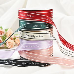 2.5cm English Ribbon Cake jewelry Gift Box Wrapping Bows Ribbon braid Valentine's Day gift wrap will and sandy