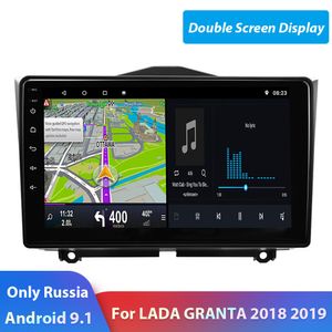 2 DIN Android Car Radio Split Screen Car Multimedia Video Player GPS Autoradio para Lada Granta Estéreo