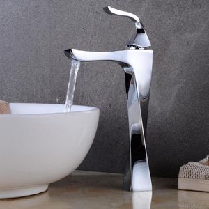 Ouyashi Badrummet Basin Kran Vatten Tap Däckmonterat Singelhandtag Mixer Tap Sink-Tap Modern Countertop