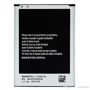 Hög EB595675LU -batterier för Samsung Galaxy Note 2 II N7100 3100MAH Note2 Ersättningsbatteri