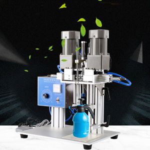 Ex-factory price desktop bottle cosmetic beverage bottle capping machine semi-automatic wine glass bottle sealing machine