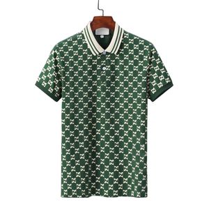 2023 mode polos t-shirt män casual t shirt broderad bomullspolo skjorta hög gata krage polos skjortor