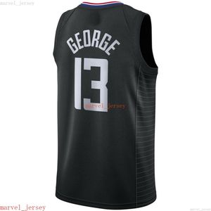 100% Costurado Paul George Black Swingman Jersey XS-6XL Mens Mens Retrocesso de Basquete Jerseys Homens Baratos Mulheres Juventude