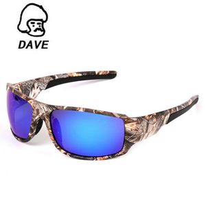 DAVE Marca Polariod óculos polarizados Homens Camo Goggles Sports Sun Glasses Masculino UV400 Safe Driving Espelho Eyewear Óculos de Sol